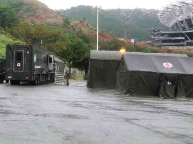 Se instala hospital militar de campaña en Caracas ante brote de coronavirus