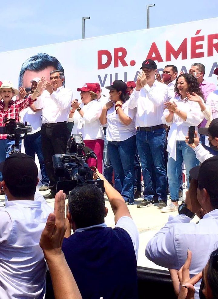 Exitoso encuentro de Américo Villarreal, candidato de MORENA-PVEM-PT en Tampico