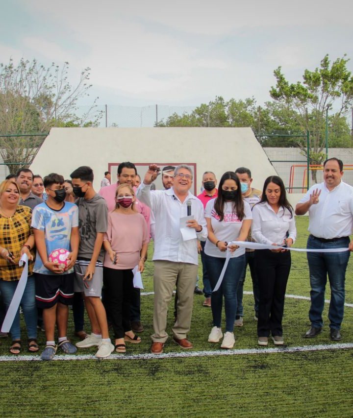 Inaugura alcalde de Altamira rehabilitación de parque deportivo