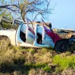 Dos policías muertos y 6 heridos deja volcadura de patrulla en Reynosa