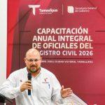 Refuerza Tamaulipas la profesionalización del Registro Civil con capacitación integral 2026