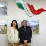Mónica Villarreal gestiona restauración del Puente Tampico con el director general de CAPUFE