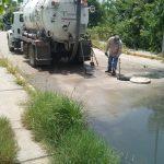 COMAPA Altamira lleva a cabo desazolve y mantenimiento de líneas de drenaje