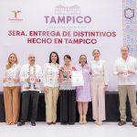 Entrega Mónica Villarreal tercera edición de distintivos «Hecho en Tampico»; suman 180 empresas certificadas