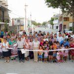 Después de 50 años, Mónica Villarreal entrega pavimentación en Laguna de la Puerta