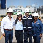 Olga Sosa destaca potencial energético de Altamira tras recorrido en planta Valia