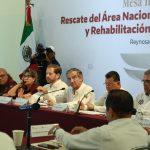 Revisa Américo avances de la estrategia integral para rescatar Laguna La Escondida y rehabilitar el Parque Cultural Reynosa
