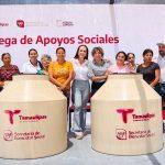 Entrega SEBIEN apoyos sociales en Nuevo Laredo