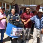 Entrega COMAPA Altamira contenedores para depósito de desechos pesqueros
