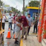 Continuará Gobierno de Altamira mejoramiento de banquetas en la zona centro