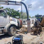 Realiza COMAPA Altamira reparación de línea de conducción de agua