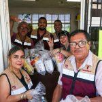 Entrega SEBIEN paquetes alimentarios en Tampico