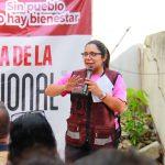 Lleva Lucero Deosdady el mensaje de soberanía a la colonia Guadalupe Mainero