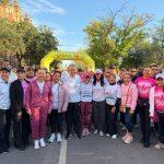 Participa Olga Sosa en carrera por la concientización del cáncer de mama y cervicouterino