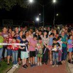 Entrega Mónica Villarreal rehabilitación del parque Valladolid en la colonia Insurgentes